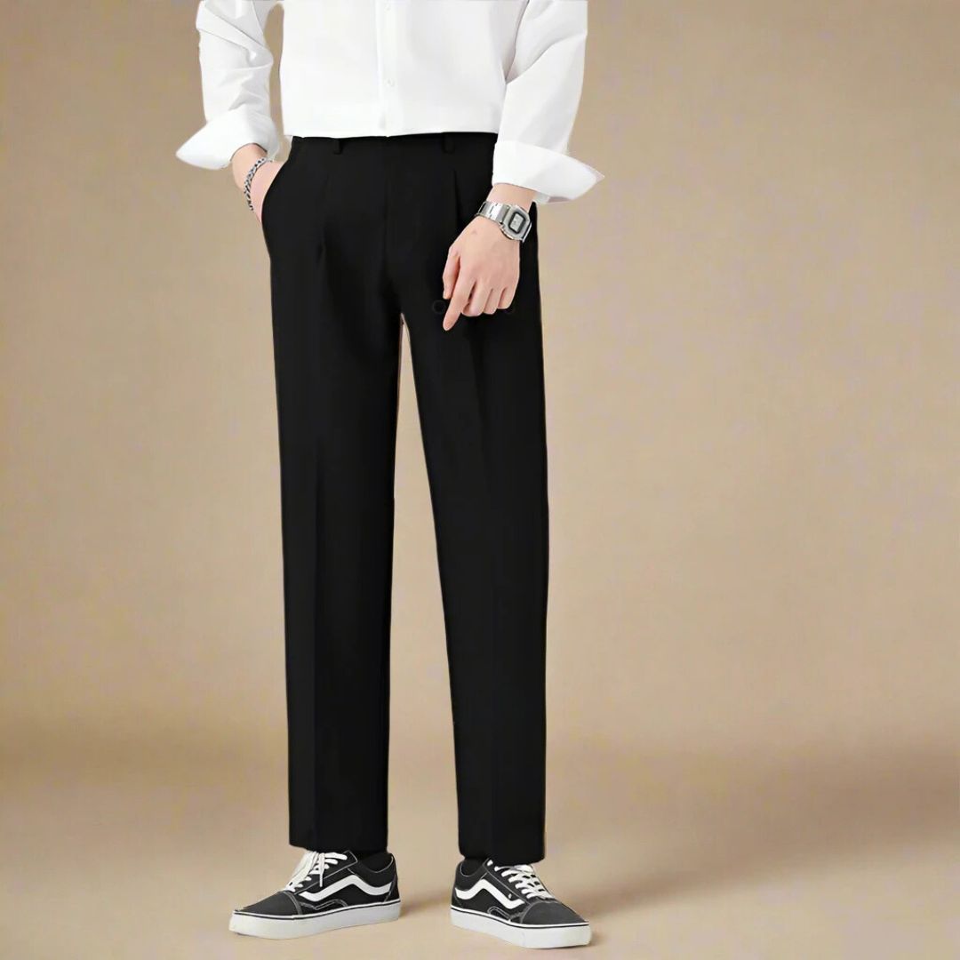 Marco - Pantaloni business casual strati-free con elastico per uomini