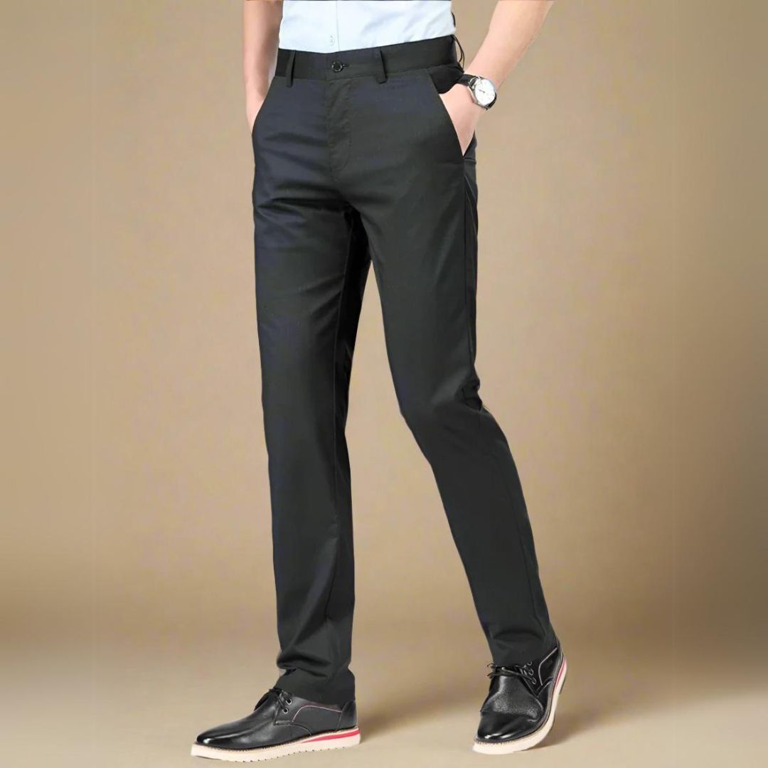 Marco - Pantaloni classici strikkfrei per uomo con vestibilità regolare