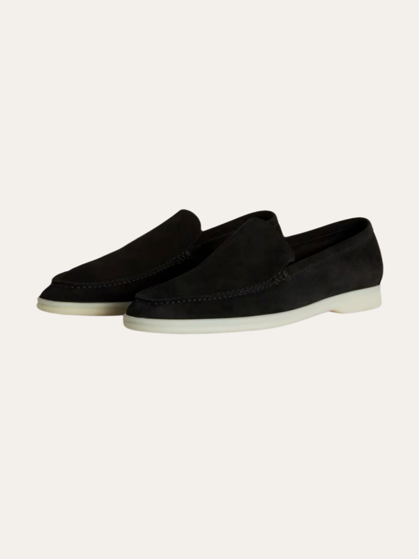 Mocassini Eleganti in Suede Neri per Comfort Stiloso