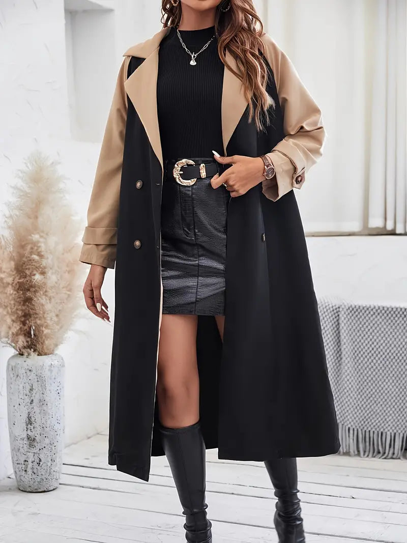 Megan | Elegante Trenchcoat Bicolore