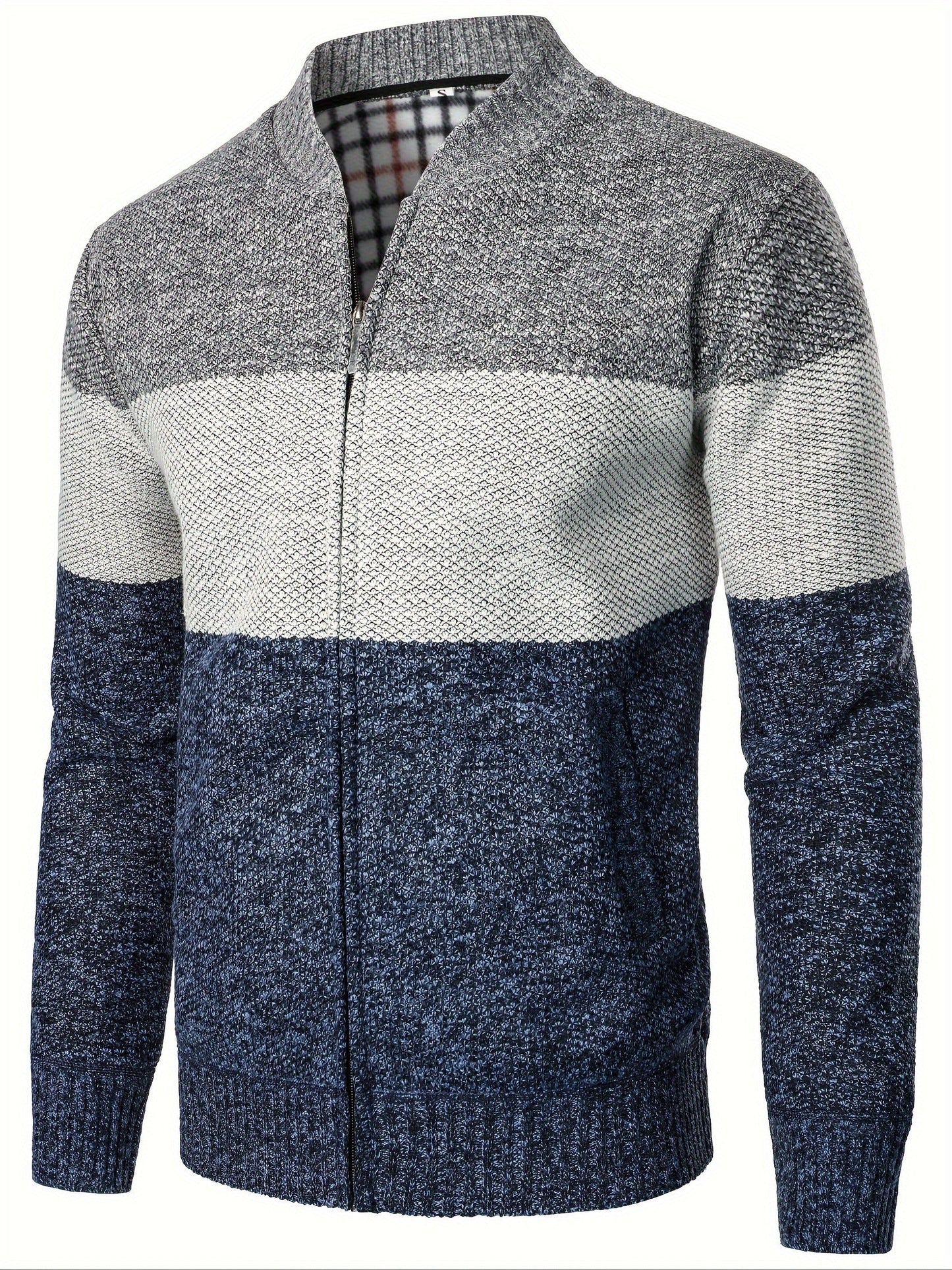 Blaine - Gilet casual chic a maglia con zip per uomo