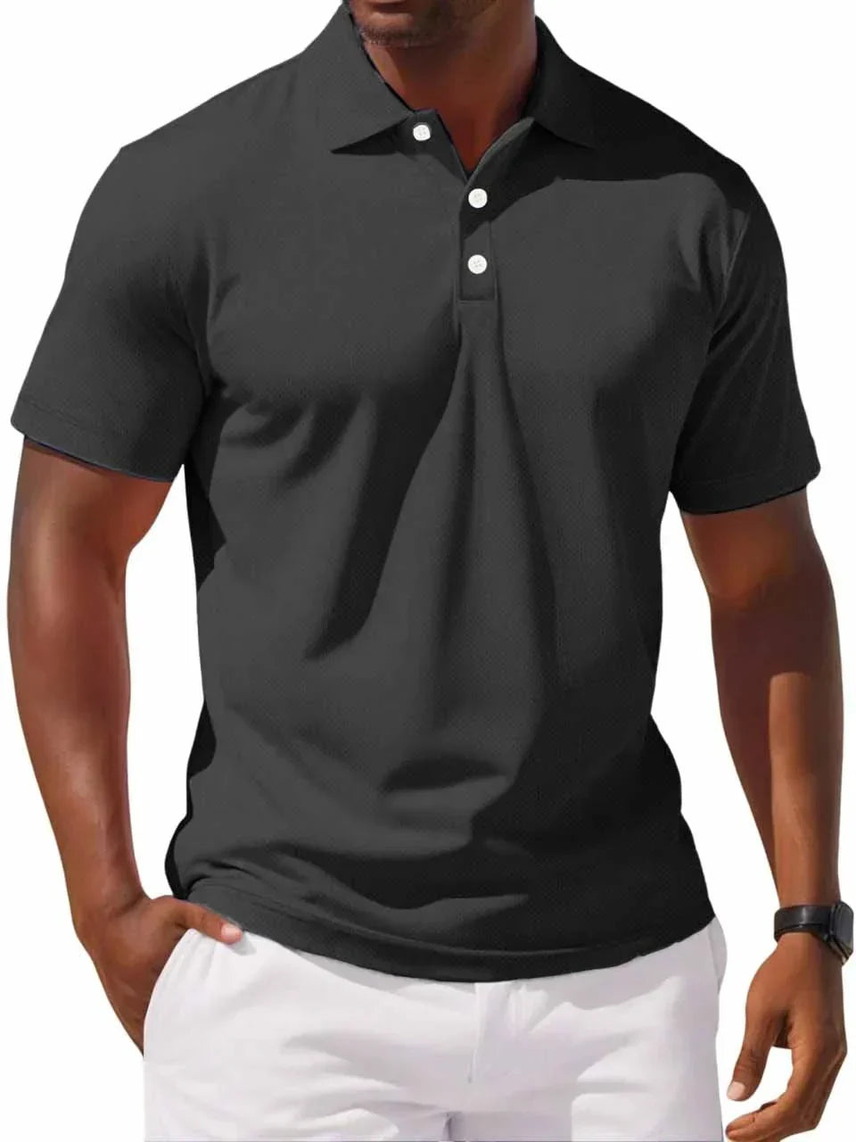 Polo in Cotone da Uomo Taglio Classico