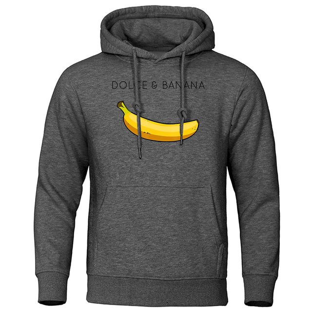 Billie - Felpa Autunnale Dolce Banana Elegante per Uomini