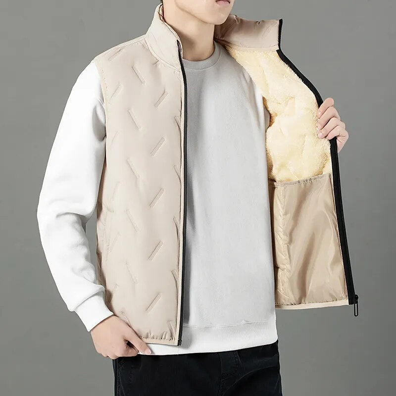 Eike - Gilet in Fleece Caldo