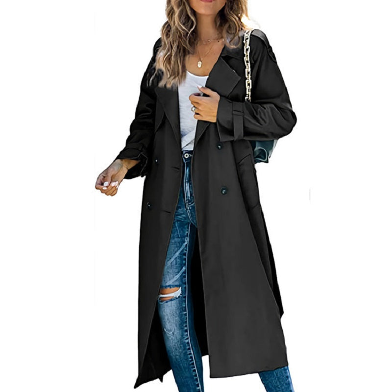 Trench coat lungo da donna