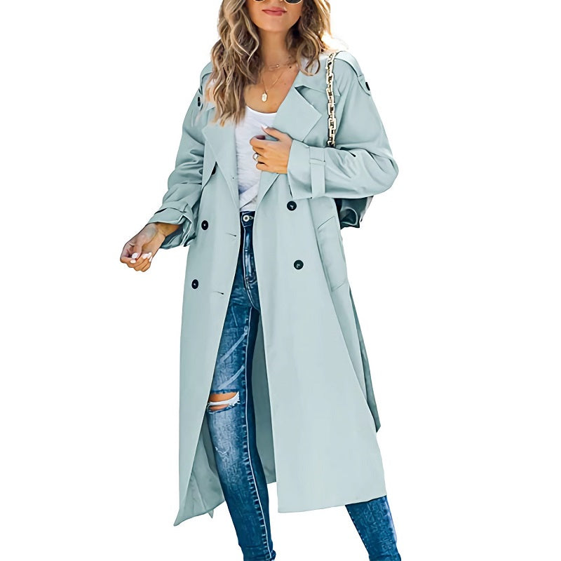 Trench coat lungo da donna