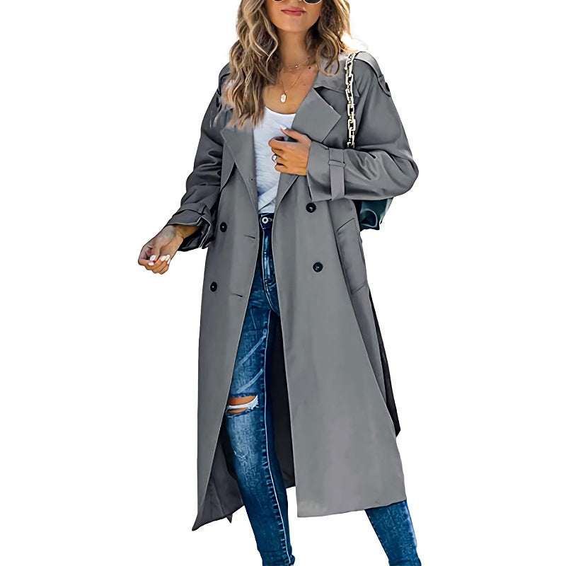Trench coat lungo da donna