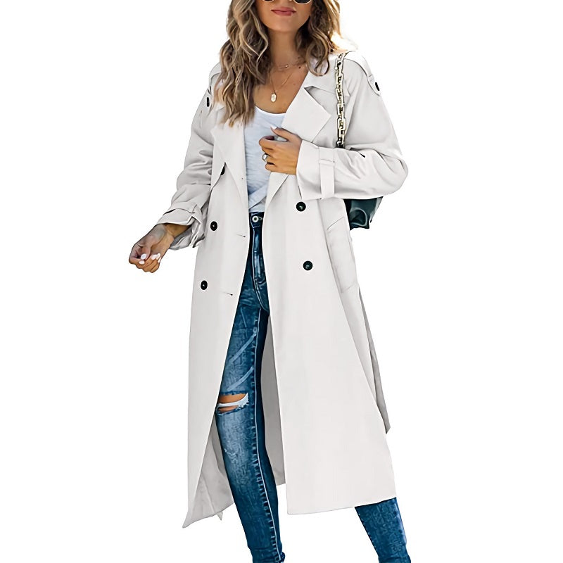 Trench coat lungo da donna