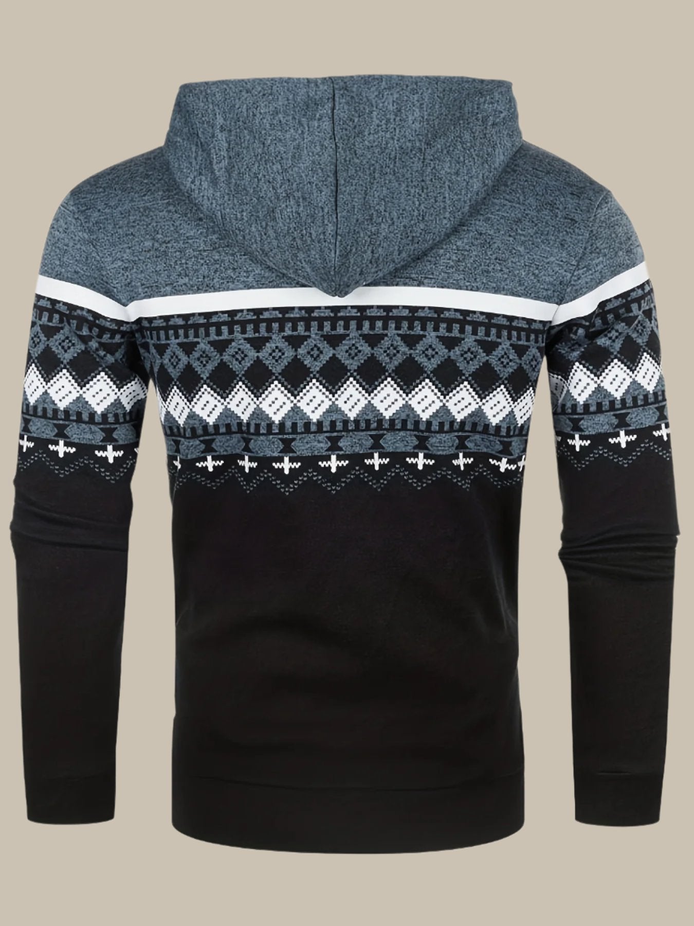 Marco - Hoodie norvegese con zip per uomo elegante e caldo