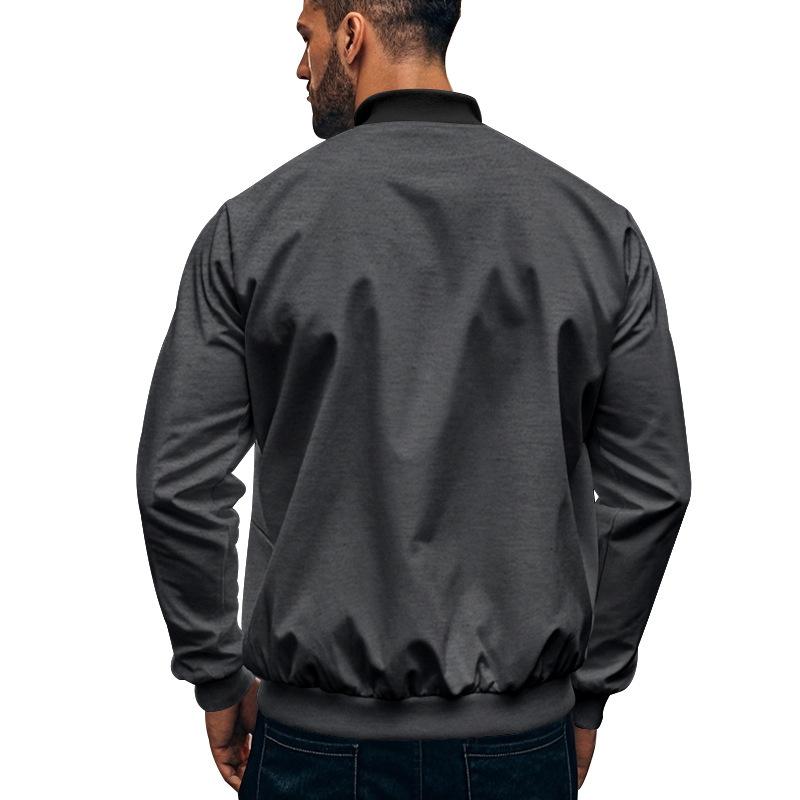 Otto - Giacca Casual da Uomo con Zip a Colore Contrasto