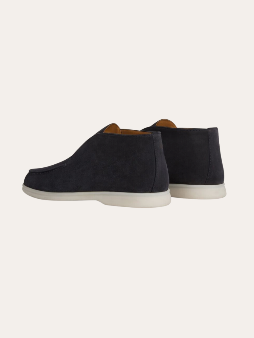 Mocassini in Camoscio Blu Navy – Calzature Eleganti e Comode