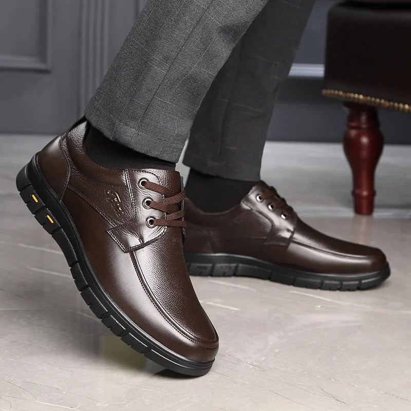 Marco - Scarpe da uomo eleganti e comode in pelle con lacci