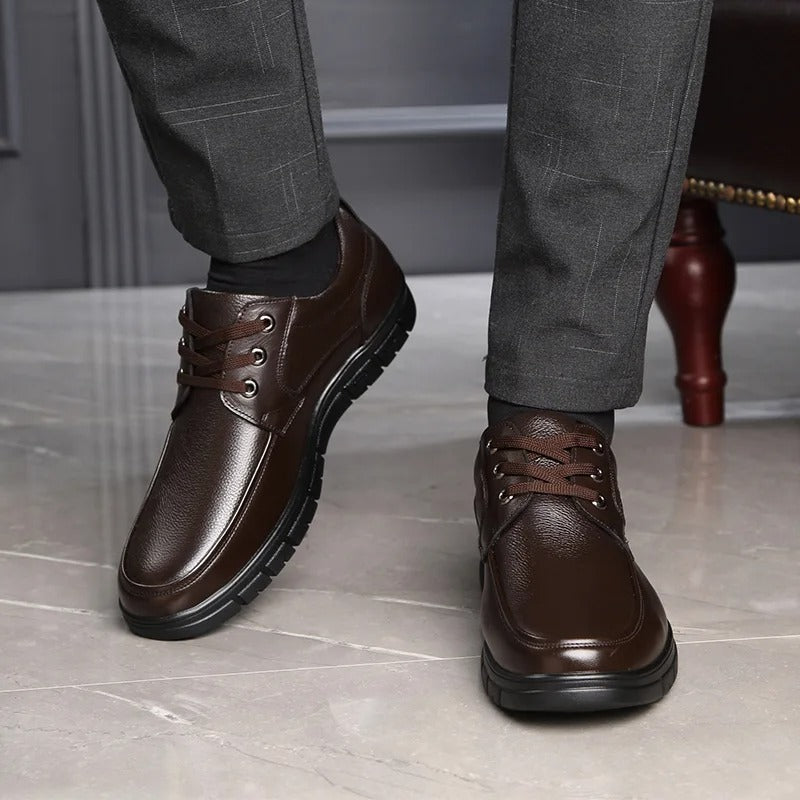 Marco - Scarpe da uomo eleganti e comode in pelle con lacci