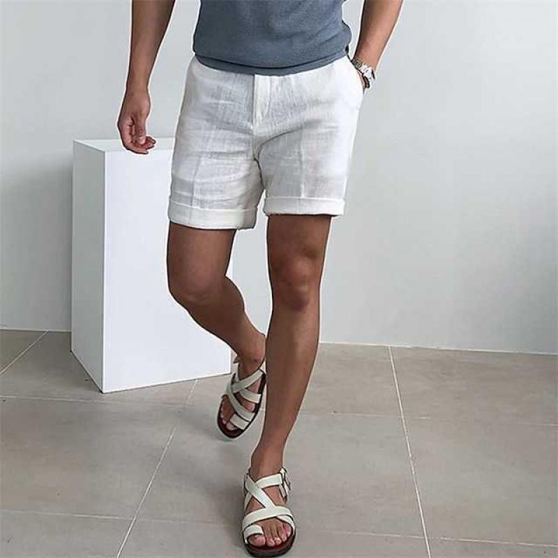 Shorts da Spiaggia Uomo | Vintage in Lino