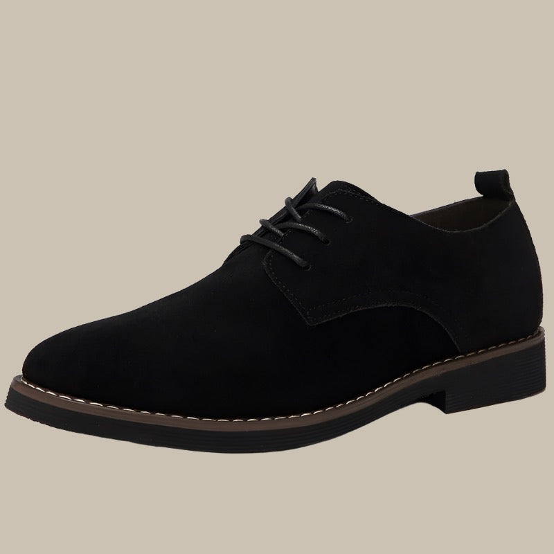 Floris - Scarpe Oxford da uomo in suède eleganti e confortevoli con tacco