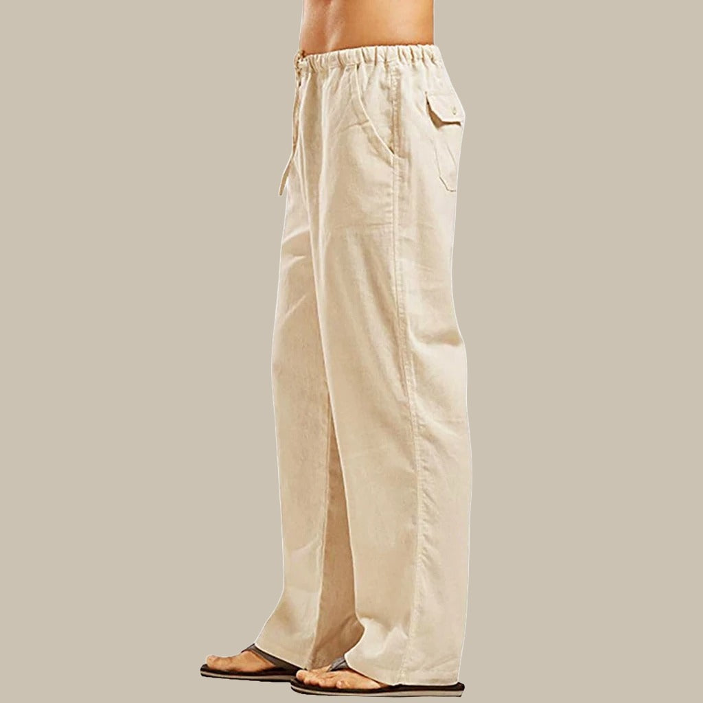 Marco - Pantaloni estivi in lino dal taglio rilassato e alla moda