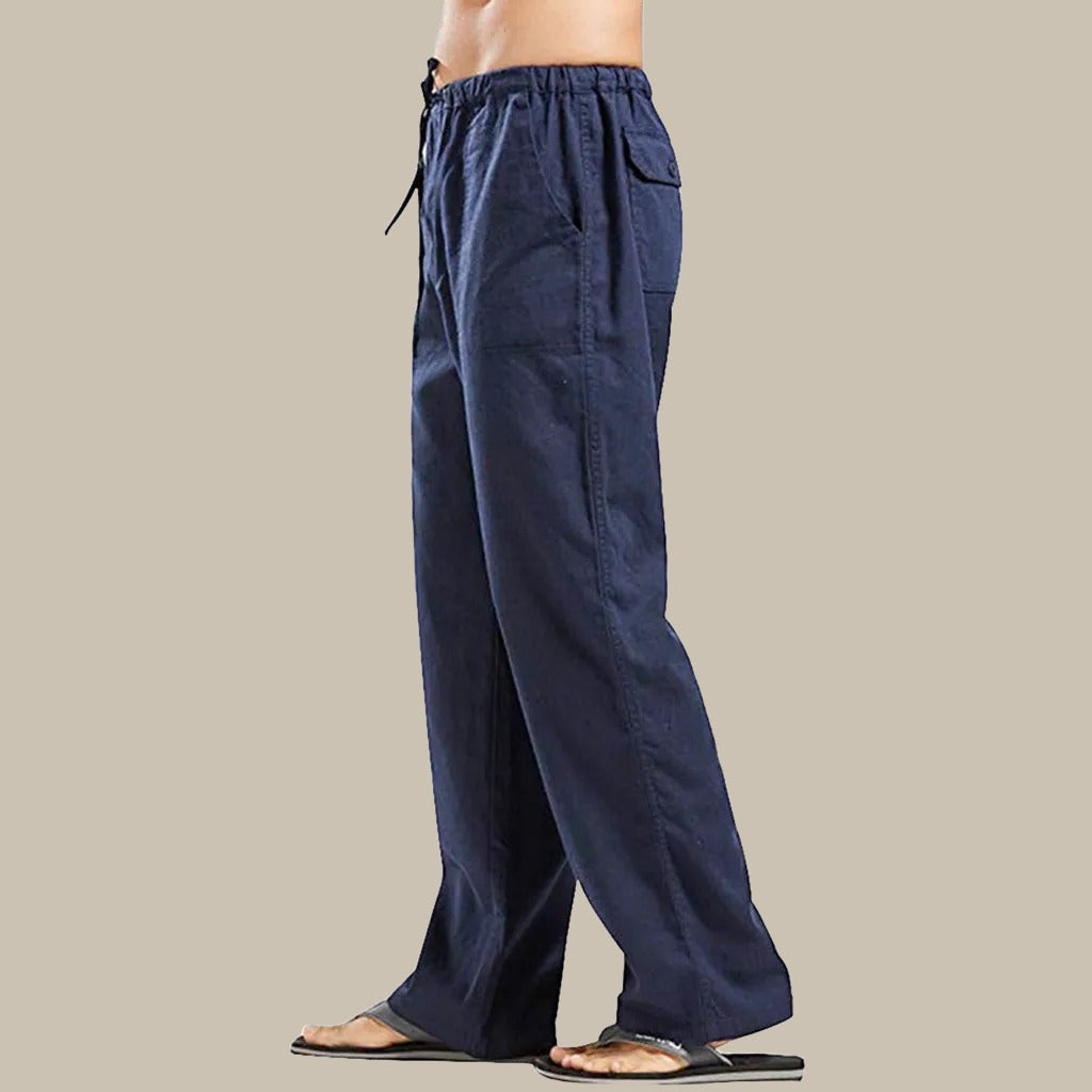Marco - Pantaloni estivi in lino dal taglio rilassato e alla moda