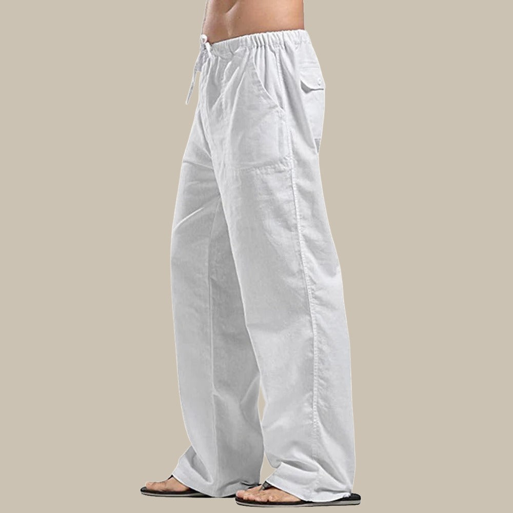 Marco - Pantaloni estivi in lino dal taglio rilassato e alla moda