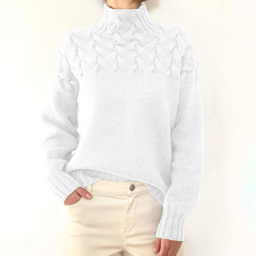 Maglione a Collo Alto Sara - Elegante e Confortevole per l'Inverno