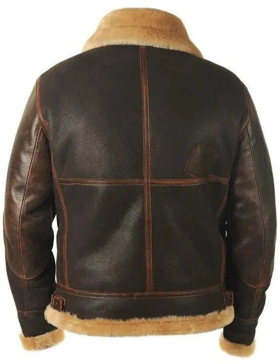 Mason - Lederjacke mit hohem Kragen