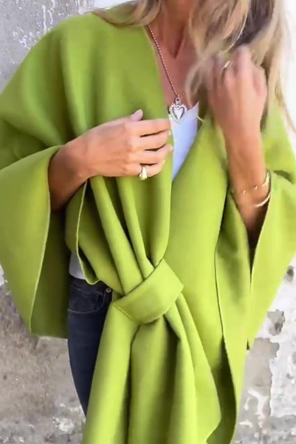 Cappotto Cape Truus con Scollatura a V