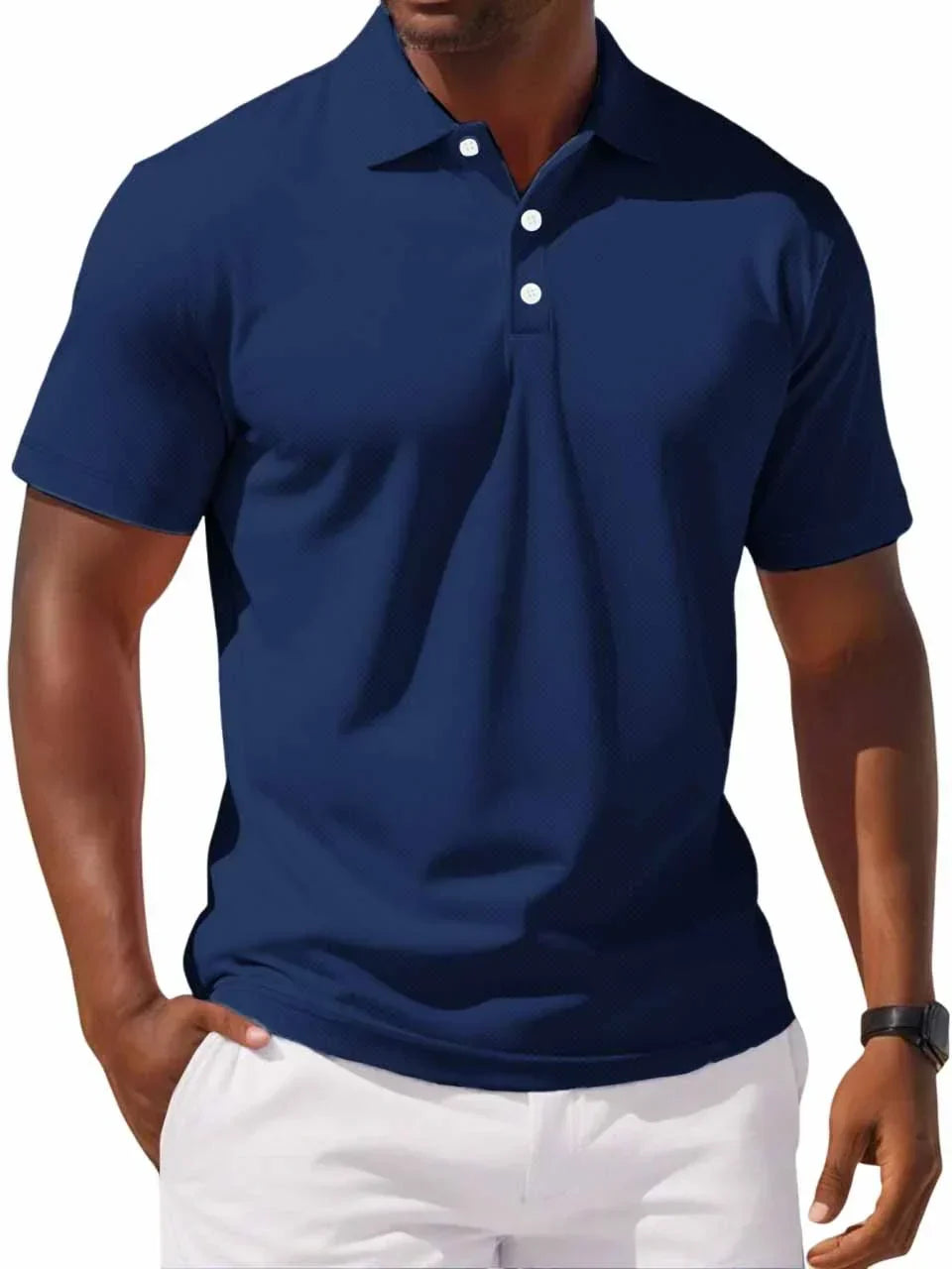 Polo in Cotone da Uomo Taglio Classico