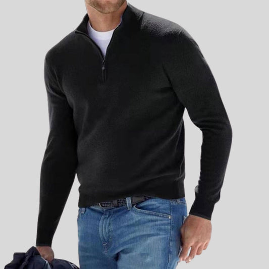 Londen - Maglione con Zip Elegante da Uomo