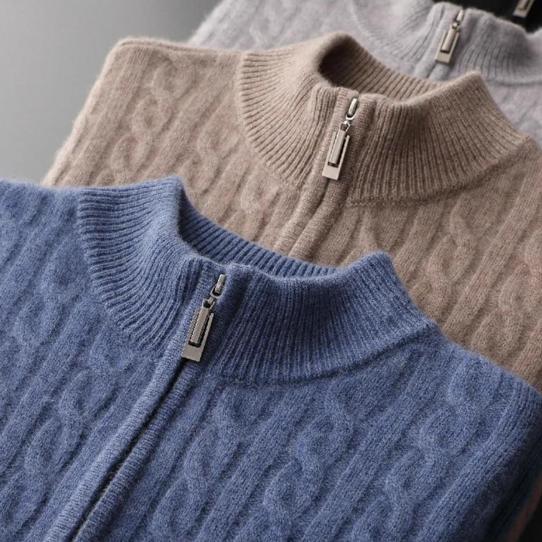 Leo - Cardigan in Cashmere di Lusso da Uomo