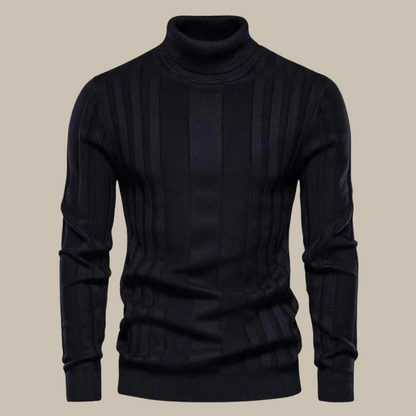 Marco - Pullover elegante in cashmere con collo alto per uomini raffinati