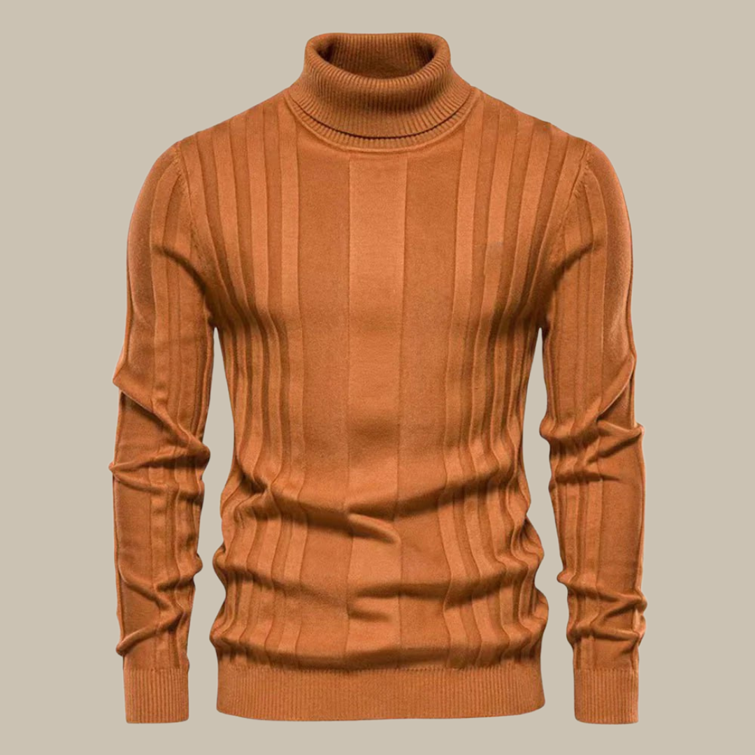 Marco - Pullover elegante in cashmere con collo alto per uomini raffinati