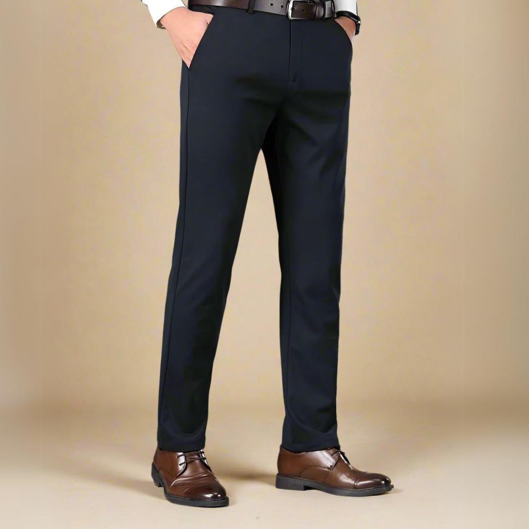 Alessandro - Pantaloni business casual con cintura elastica per uomo in taglio regolare