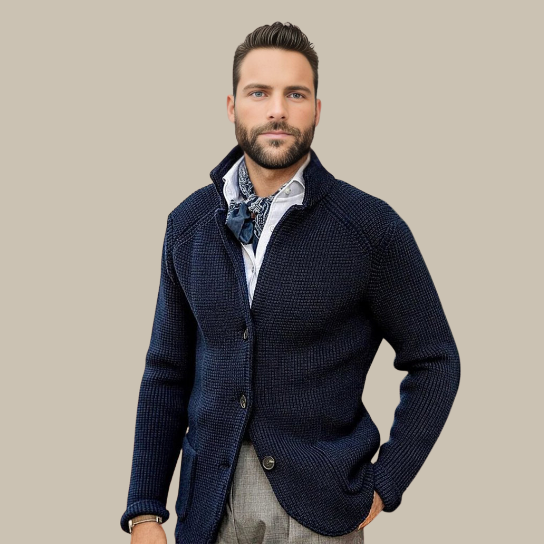 Marco - Cardigan classico con bottoni per un look versatile