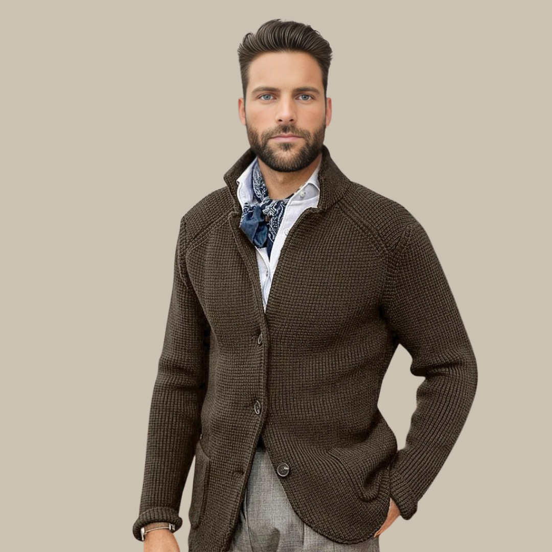 Marco - Cardigan classico con bottoni per un look versatile