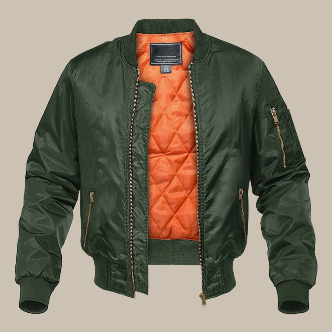 Bomber Flight | Giacca bomber imbottita elegante per uomo con zip