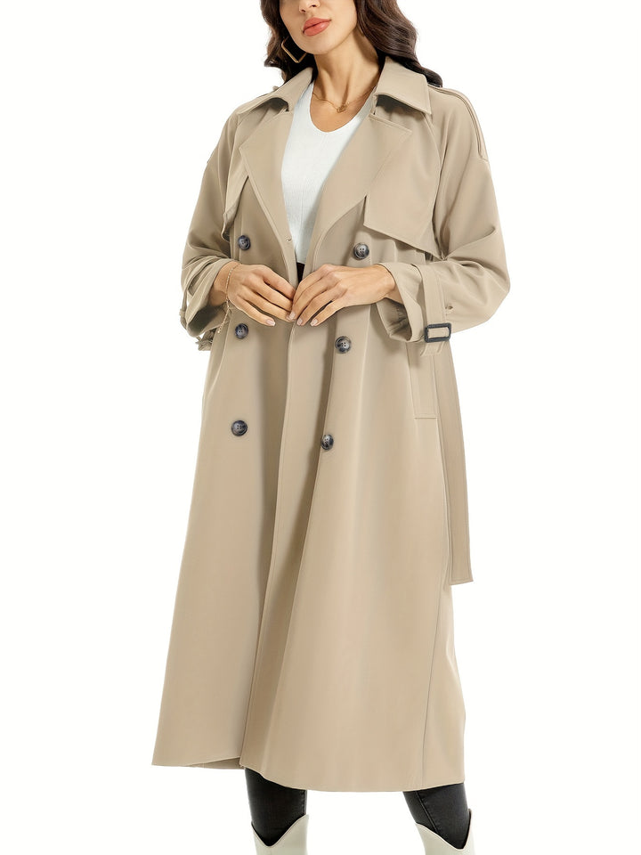 MILA | Trench Coat Lungo e Doppio Senso con Cintura