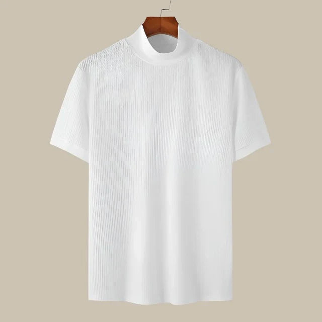 Ganti - Maglietta a collo alto in maglia per uomo di qualità premium