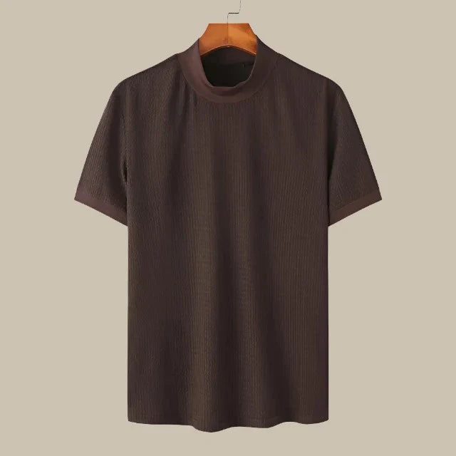 Ganti - Maglietta a collo alto in maglia per uomo di qualità premium