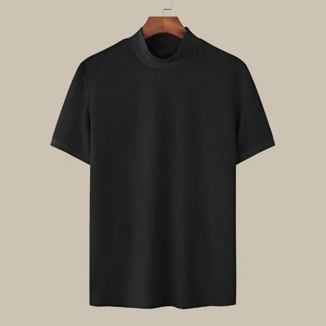 Ganti - Maglietta a collo alto in maglia per uomo di qualità premium
