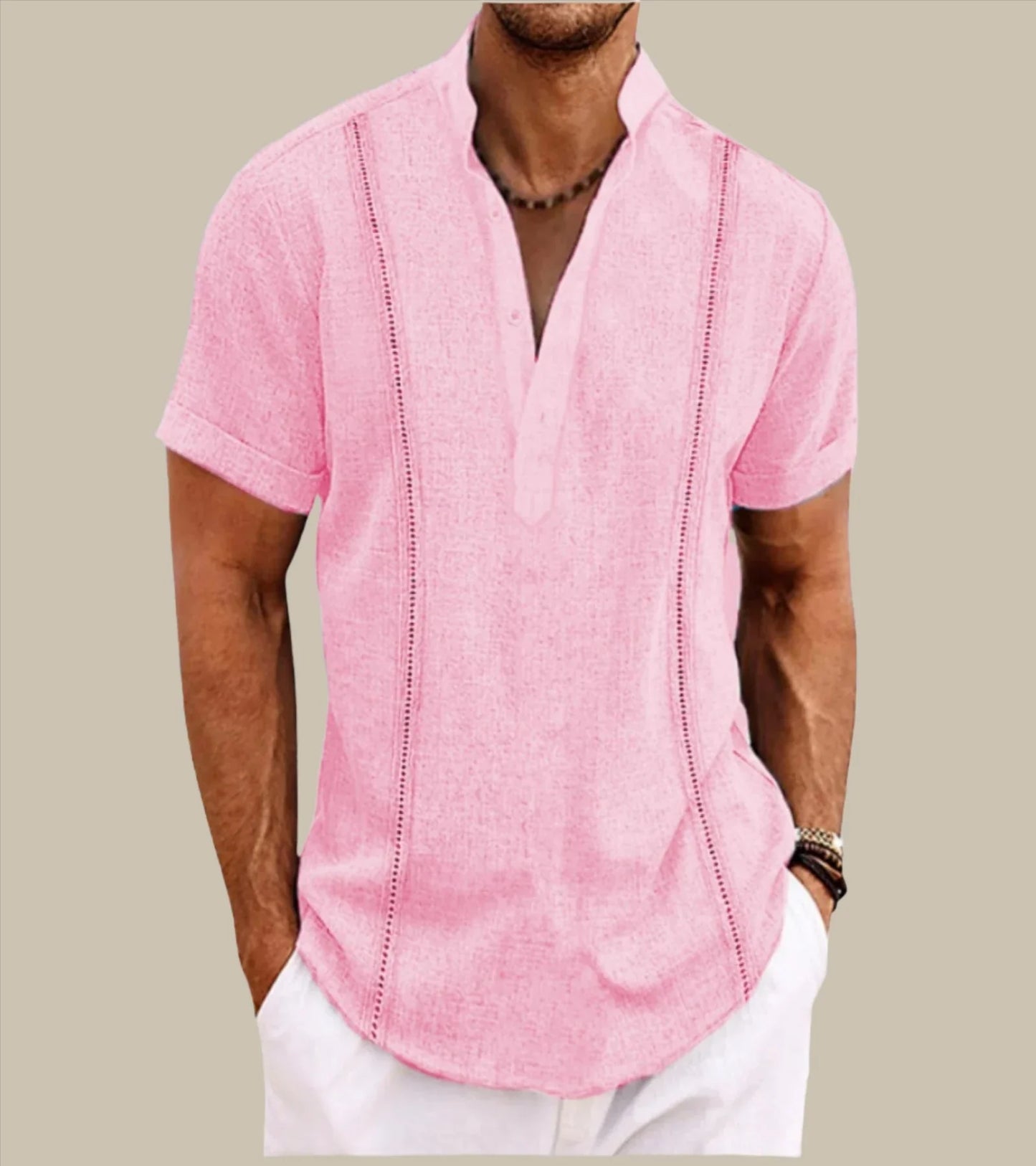 Divato - Camicia estiva a maniche corte da uomo per uno stile informale e alla moda