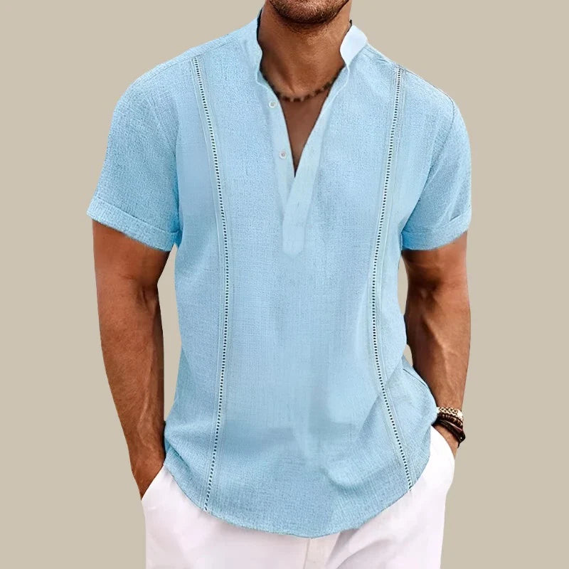 Divato - Camicia estiva a maniche corte da uomo per uno stile informale e alla moda