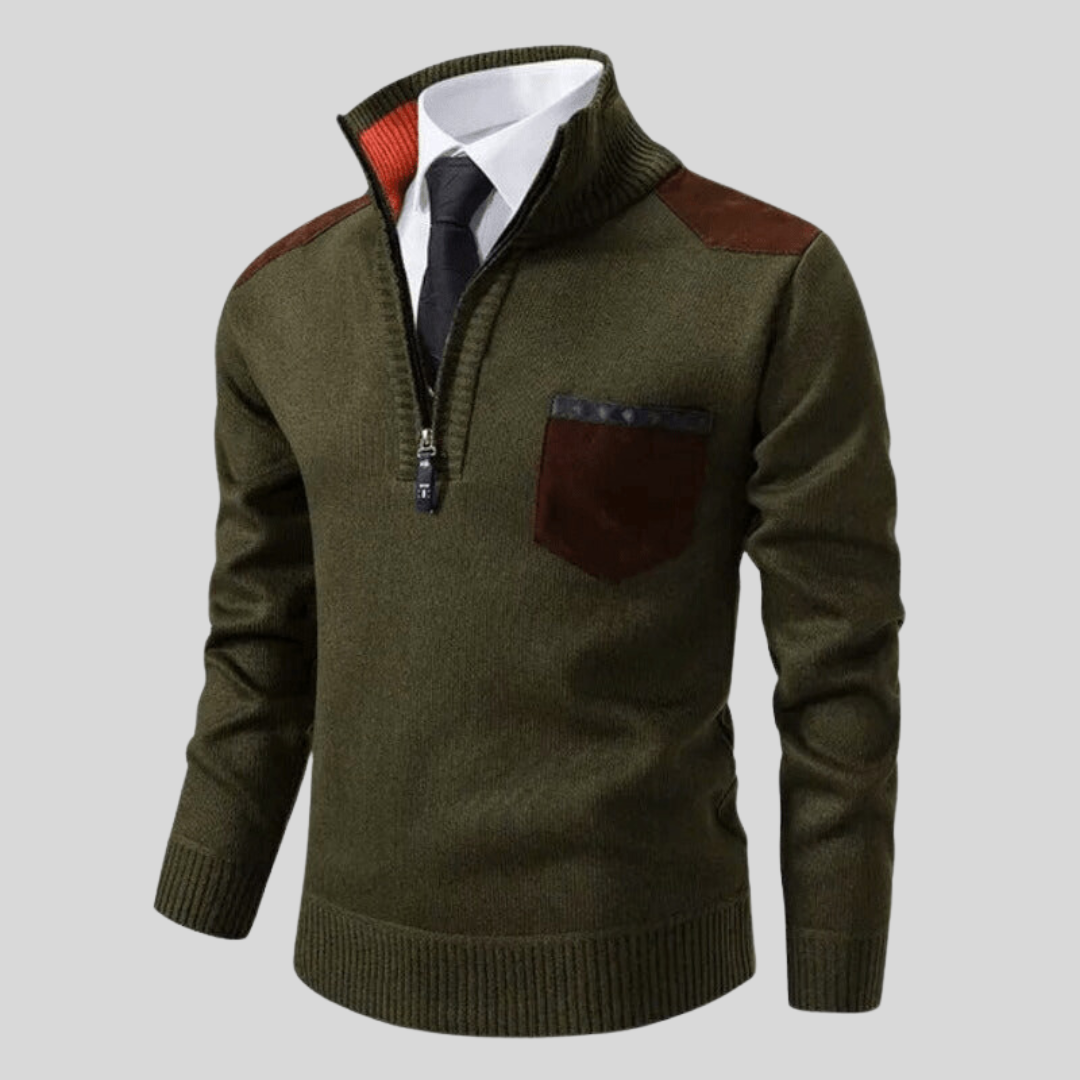 Bolt - Elegante Maglione con Zip da Uomo