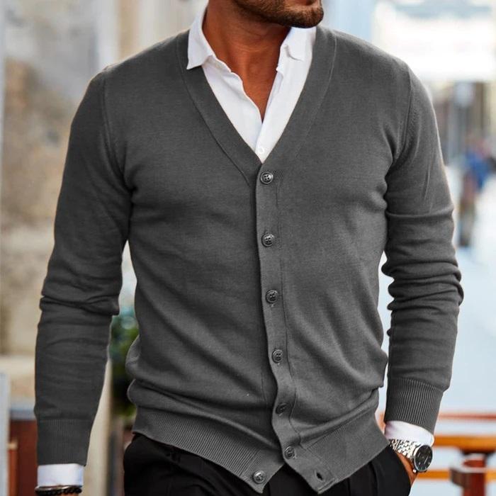 Baylo - Cardigan casual da uomo