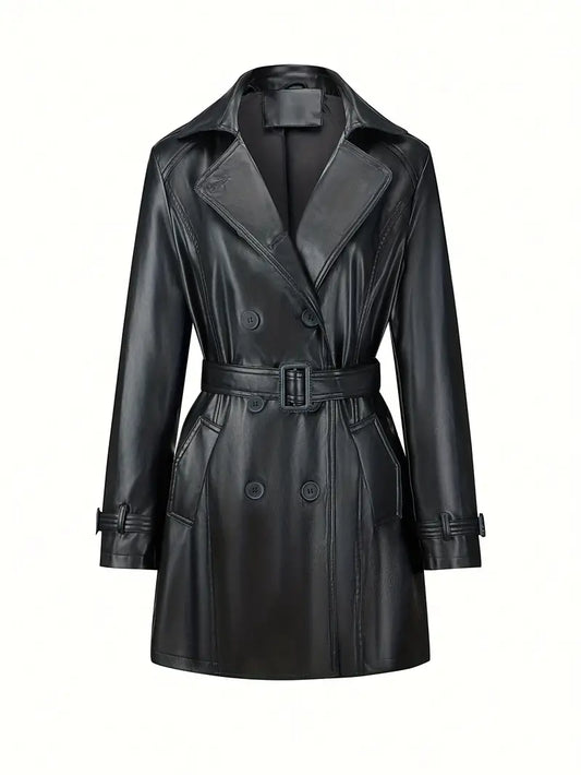 Lexi | Trench Coat in Pelle Casual