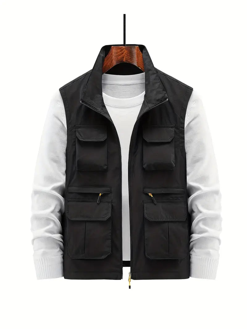 Everett - Gilet Pratico con Tasche Multiple con Cerniera per Uomo