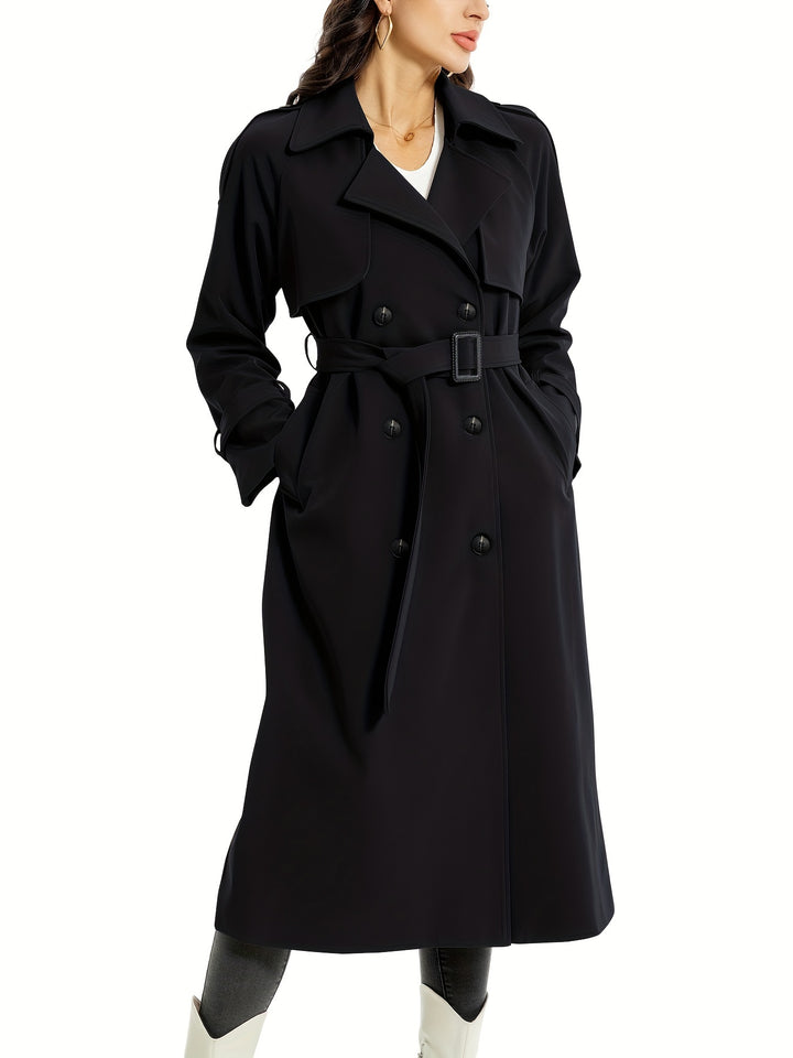 MILA | Trench Coat Lungo e Doppio Senso con Cintura