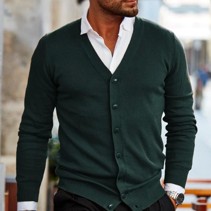 Baylo - Cardigan casual da uomo