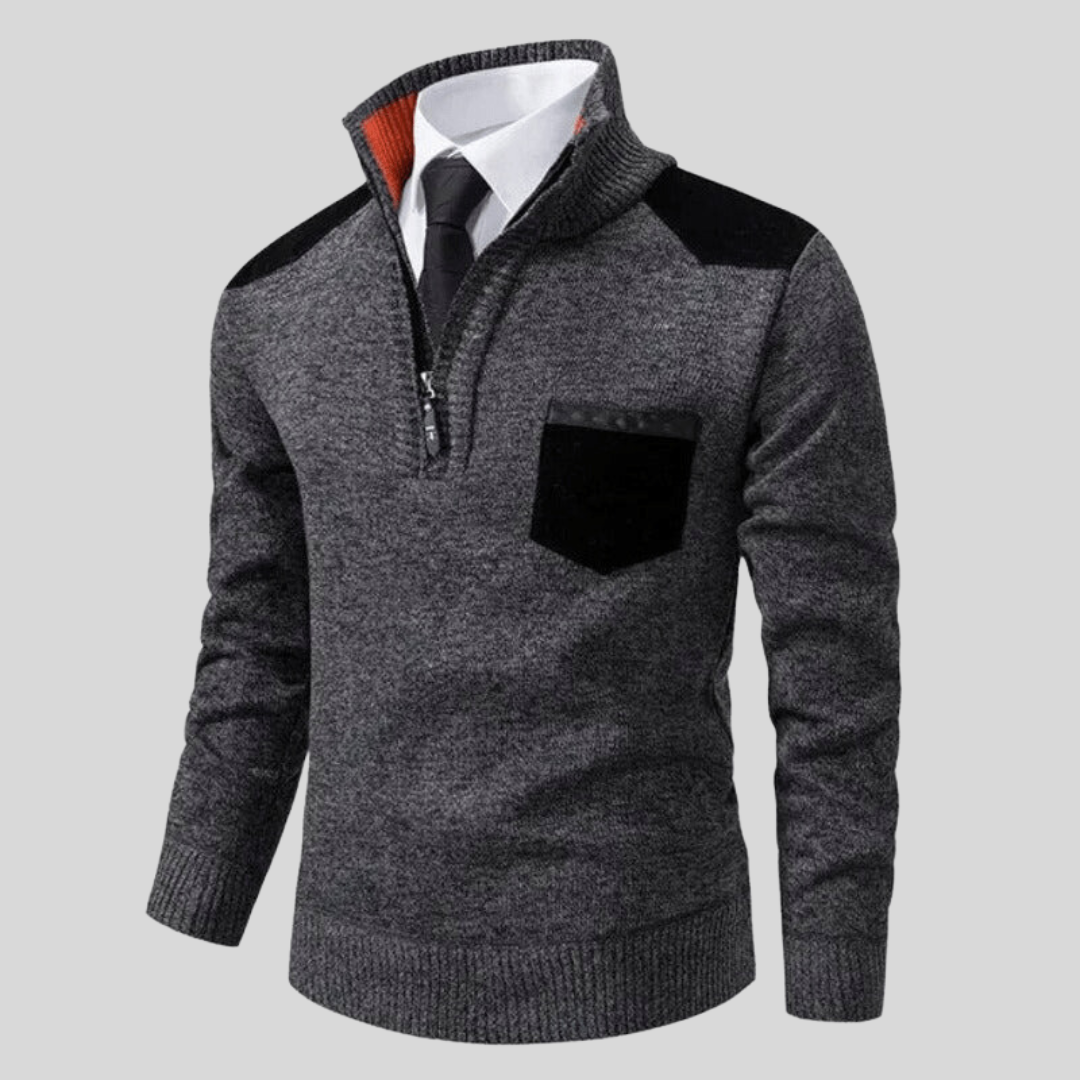 Bolt - Elegante Maglione con Zip da Uomo