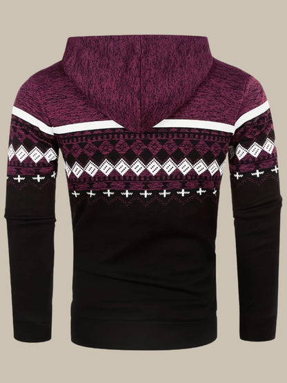 Marco - Hoodie norvegese con zip per uomo elegante e caldo