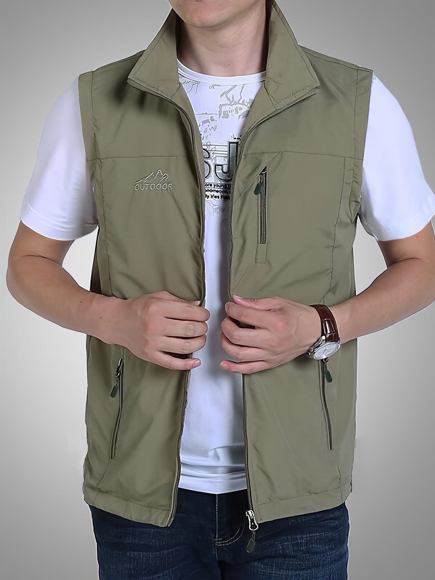 Gilet da uomo Beckham con tasche multiple per avventure all'aperto e comfort invernale