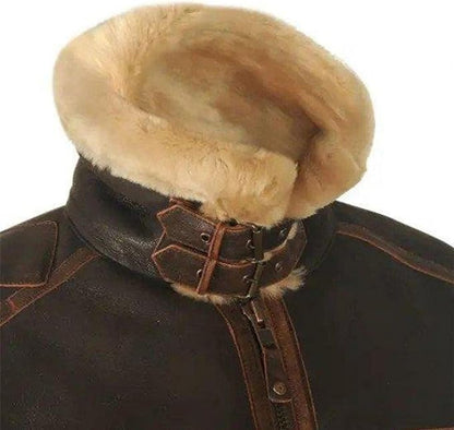 Mason - Lederjacke mit hohem Kragen
